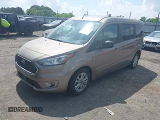 2020 Ford Transit Connect XLT with VIN NM0GE9F25L1456908, listed as a IAAI auction lot 42136585 with 55,163 mi miles and . Bid and sale history available at DreamBid. Image 2.