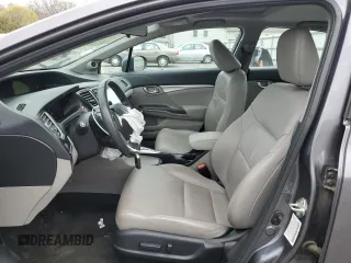 2015 Honda Civic EX-L with VIN 2HGFB2F99FH525523, listed as a Copart auction lot 53046005 with 23,618 mi miles and Salvage Title. Bid and sale history available at DreamBid. Image 7.