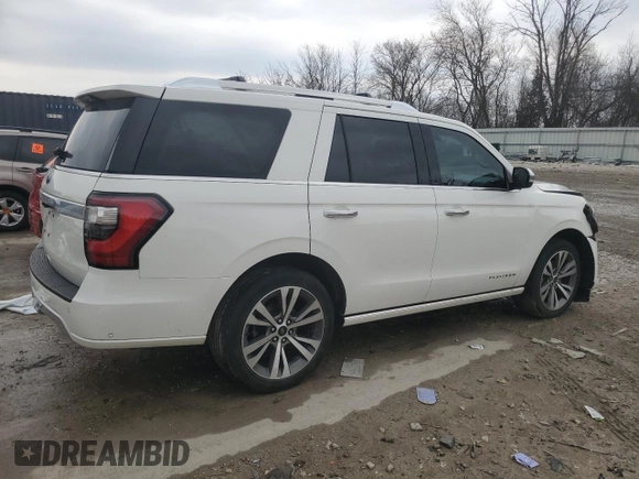 2020 Ford Expedition Platinum z VIN 1FMJU1MT1LEA62819, wystawiony jako Copart lot #53682505 z przebiegiem 54 495 mil mil oraz Szkoda całkowita • Salvage title. Historia ofert i sprzedaży dostępna na DreamBid. Obrazek 3.