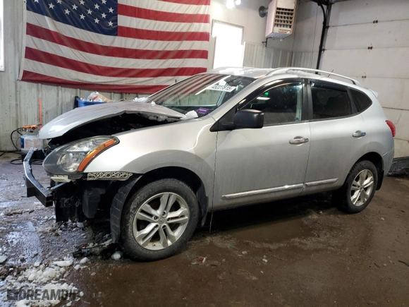 2015 Nissan Rogue Select S with VIN JN8AS5MV6FW769758, listed as a Copart auction lot 45227815 with 107,761 mi miles and Salvage Title. Bid and sale history available at carsss.com. Image 1.