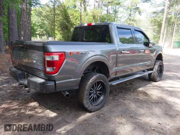 2021 Ford F-150 XL with VIN 1FTFW1E87MFC59701, listed as a IAAI auction lot 42288926 with Not provided miles and . Bid and sale history available at DreamBid. Image 4.