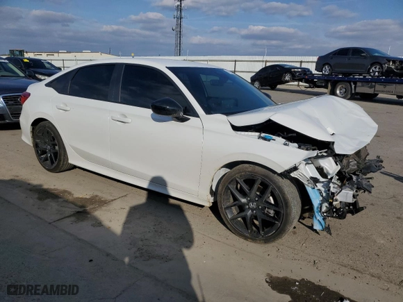 2024 Honda Civic Sedan Sport with VIN 2HGFE2F5XRH582662, listed as a Copart auction lot 44797835 with 13,305 mi miles and Salvage Title. Bid and sale history available at carsss.com. Image 4.
