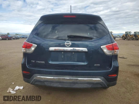 2014 Nissan Pathfinder S z VIN 5N1AR2MM1EC735798, wystawiony jako Copart lot #57267215 z przebiegiem 124 115 mil mil oraz Szkoda całkowita • Salvage title. Historia ofert i sprzedaży dostępna na DreamBid. Obrazek 6.