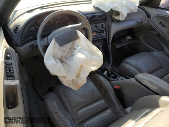1998 Ford Mustang GT with VIN 1FAFP45X2WF107243, listed as a Copart auction lot 46116355 with 87,830 mi miles and Salvage Title. Bid and sale history available at carsss.com. Image 8.