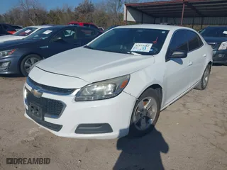 2015 Chevrolet Malibu LS with VIN 1G11A5SL6FF291866, listed as a IAAI auction lot 41573582 with 273,250 mi miles. Bid and sale history available at carsss.com. Image 2.