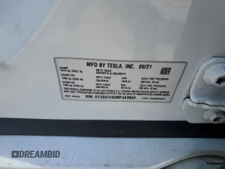 2021 Tesla Model S Long Range with VIN 5YJSA1E52MF443953, listed as a Copart auction lot 59838715 with 54,643 mi miles and Salvage title. Bid and sale history available at DreamBid. Image 12.