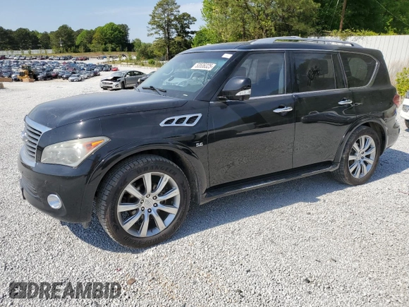 2014 Infiniti QX80 with VIN JN8AZ2NF8E9555689, listed as a Copart auction lot 53536325 with 191,185 mi miles and Clean Title. Bid and sale history available at DreamBid. Image 1.