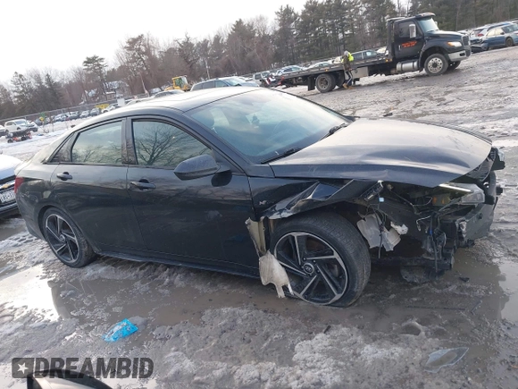 2023 Hyundai Elantra N Line z VIN KMHLR4AF9PU526879, wystawiony jako IAAI lot #41640771 z przebiegiem 51 446 mil mil oraz . Historia ofert i sprzedaży dostępna na DreamBid. Obrazek 13.