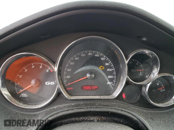 2006 Pontiac G6 6-Cyl with VIN 1G2ZG558X64155028, listed as a Copart auction lot 48015165 with 198,574 mi miles and Clean Title. Bid and sale history available at carsss.com. Image 9.