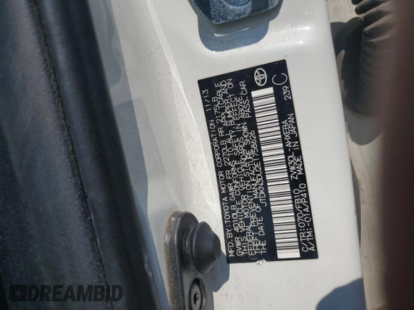 2014 Toyota Prius Four with VIN JTDKN3DU2E1758626, listed as a Copart auction lot 64491855 with 193,502 mi miles and Clean title. Bid and sale history available at DreamBid. Image 12.