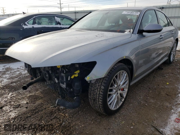 2016 Audi A6 2.0T Premium Plus with VIN WAUDFAFC3GN091590, listed as a Copart auction lot 71648572 with 55,189 mi miles. Bid and sale history available at carsss.com. Image 1.