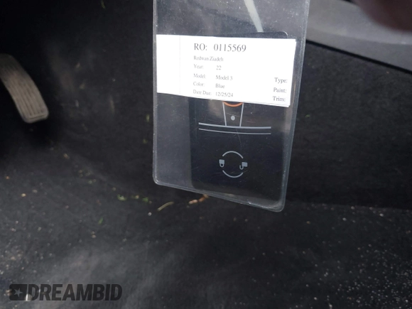 2022 Tesla Model 3 with VIN 5YJ3E1EA7NF188417, listed as a IAAI auction lot 41885623 with 105,457 mi miles and . Bid and sale history available at DreamBid. Image 11.