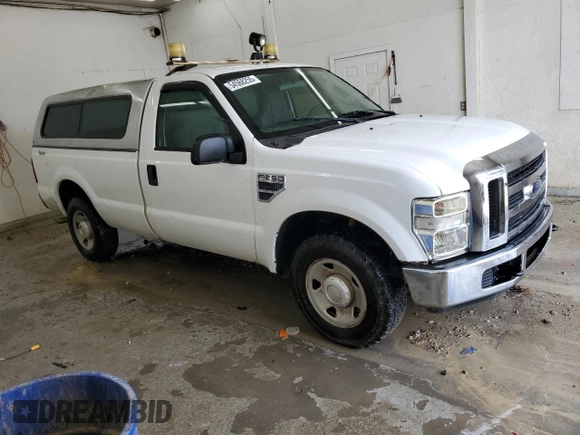 2008 Ford F-250 XL with VIN 1FTNF20538EC06469, listed as a Copart auction lot 54568255 with 268,479 mi miles and Salvage title. Bid and sale history available at DreamBid. Image 4.