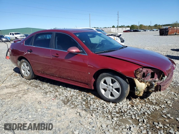 2009 Chevrolet Impala LT with VIN 2G1WT57N291306739, listed as a Copart auction lot 48890465 with 218,041 mi miles and Salvage Title. Bid and sale history available at DreamBid. Image 4.