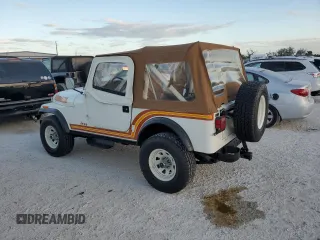 1985 Jeep CJ with VIN 1JCCE87E6FT150280, listed as a Copart auction lot 76540634 with 41,966 mi miles and Salvage Title. Bid and sale history available at carsss.com. Image 2.