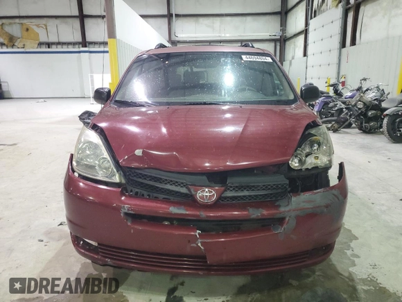 2005 Toyota Sienna CE with VIN 5TDZA23C15S222542, listed as a Copart auction lot 44694804 with 368,400 mi miles and Non Repairable. Bid and sale history available at carsss.com. Image 5.