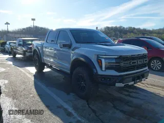 2024 Ford F-150 Raptor with VIN 1FTFW1RG0RFC21543, listed as a IAAI auction lot 41845627 with 11,808 mi miles. Bid and sale history available at carsss.com. Image 1.