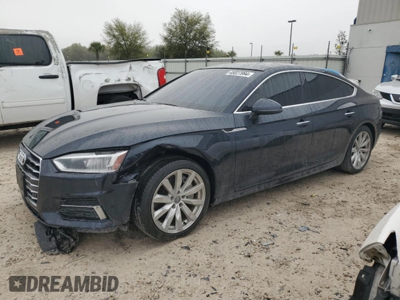 2018 Audi A5 Sportback Premium Plus with VIN WAUBNCF5XJA134697, listed as a Copart auction lot 45027994 with 48,499 mi miles. Bid and sale history available at carsss.com. Image 1.