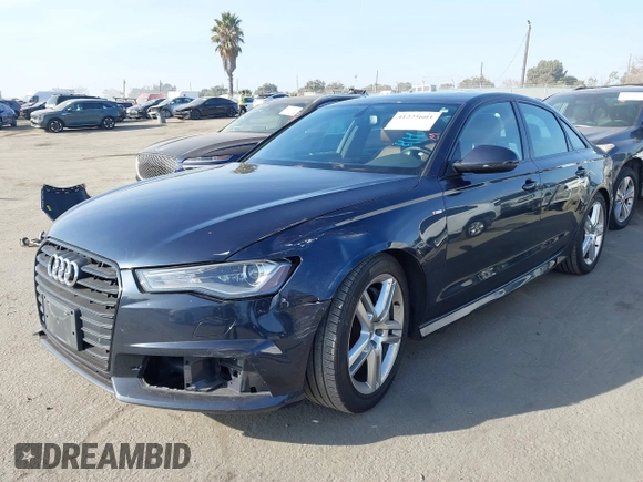 2016 Audi A6 2.0T Premium with VIN WAUCFAFC5GN186258, listed as a IAAI auction lot 41225603 with 83,817 mi miles. Bid and sale history available at carsss.com. Image 2.