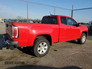 2015 GMC Canyon 4WD SLE with VIN 1GTH6BE38F1183778, listed as a Copart auction lot 53371055 with 28,723 mi miles and Salvage Title. Bid and sale history available at carsss.com. Image 3.