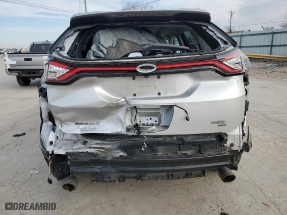 2015 Ford Edge SEL with VIN 2FMTK4J83FBB54305, listed as a Copart auction lot 86769324 with 66,952 mi miles and Salvage Title. Bid and sale history available at carsss.com. Image 6.