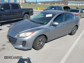 2012 Mazda 3 i Sport with VIN JM1BL1UG4C1519242, listed as a IAAI auction lot 41827606 with 142,831 mi miles and . Bid and sale history available at DreamBid. Image 2.
