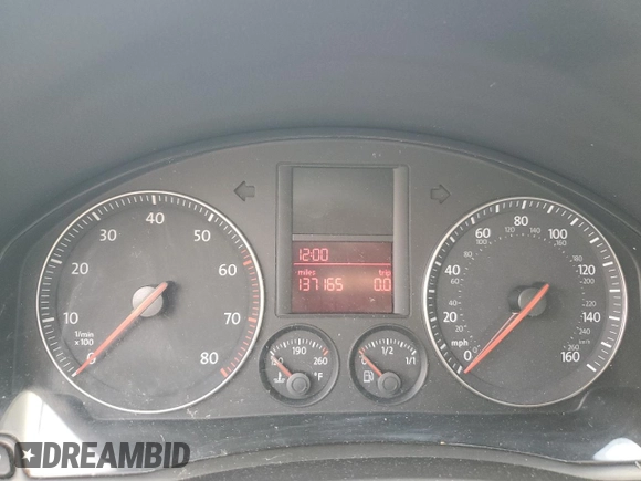 2006 Volkswagen Jetta 2.5L with VIN 3VWRF71K36M714139, listed as a Copart auction lot 51756475 with 137,165 mi miles and Salvage title. Bid and sale history available at DreamBid. Image 9.