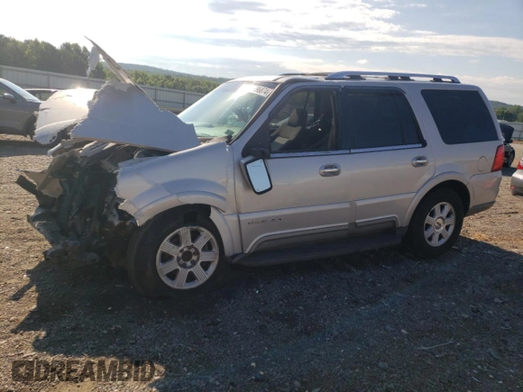 2003 Lincoln Navigator Luxury with VIN 5LMFU28R63LJ03321, listed as a Copart auction lot 59796874 with 0 mi miles and Salvage Title. Bid and sale history available at carsss.com. Image 1.