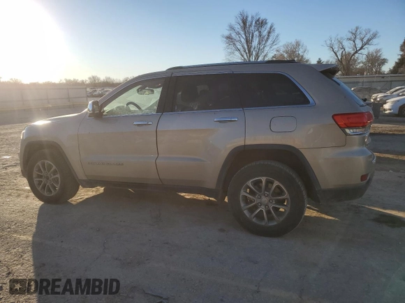 2014 Jeep Grand Cherokee Limited with VIN 1C4RJFBG9EC254250, listed as a Copart auction lot 83446364 with 133,017 mi miles and Salvage Title. Bid and sale history available at carsss.com. Image 2.
