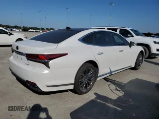 2018 Lexus LS with VIN JTHB5LFF3J5001251, listed as a Copart auction lot 75076534 with 25,700 mi miles and Salvage Title. Bid and sale history available at carsss.com. Image 3.