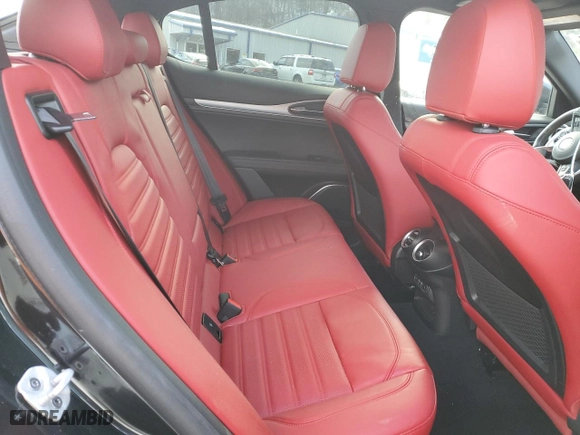 2022 Alfa Romeo Stelvio Ti with VIN ZASPAKBN2N7D49215, listed as a Copart auction lot 41387125 with 23,817 mi miles and Salvage Title. Bid and sale history available at carsss.com. Image 10.