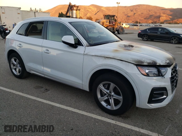 2021 Audi Q5 Premium with VIN WA1AAAFY7M2023249, listed as a Copart auction lot 68838052 with 0 mi miles. Bid and sale history available at carsss.com. Image 4.