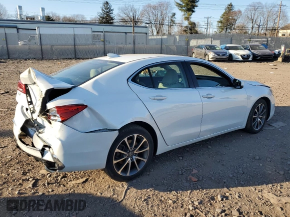 2020 Acura TLX with VIN 19UUB2F31LA000369, listed as a Copart auction lot 48179305 with 0 mi miles and Salvage Title. Bid and sale history available at carsss.com. Image 3.