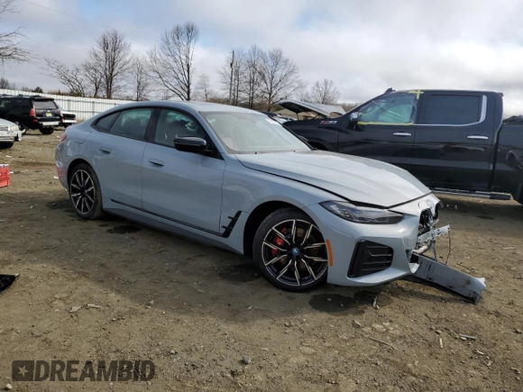 2023 BMW i4 eDrive40 z VIN WBY73AW04PFN71418, wystawiony jako Copart lot #49270665 z przebiegiem Nie podano mil oraz Szkoda całkowita • Salvage title. Historia ofert i sprzedaży dostępna na DreamBid. Obrazek 4.