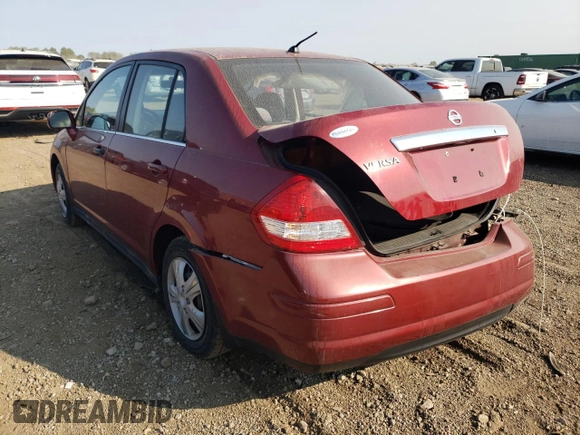 2008 Nissan Versa 1.8 S with VIN 3N1BC11E58L417857, listed as a Copart auction lot 70824094 with 163,032 mi miles and Salvage Title. Bid and sale history available at carsss.com. Image 2.