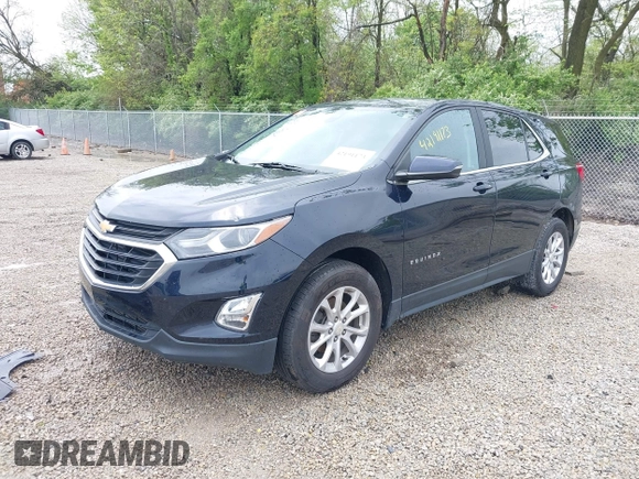 2021 Chevrolet Equinox LT with VIN 3GNAXUEV4MS122359, listed as a IAAI auction lot 42191173 with 61,190 mi miles and . Bid and sale history available at DreamBid. Image 2.