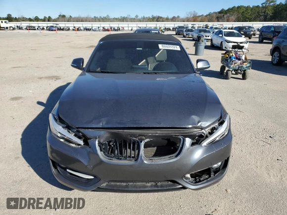 2016 BMW 2 Series 228i with VIN WBA1K9C57GV322347, listed as a Copart auction lot 86609324 with 68,395 mi miles and Clean Title. Bid and sale history available at carsss.com. Image 5.