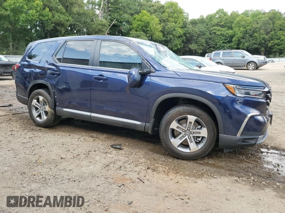 2024 Honda Pilot EX-L 7 Passenger with VIN 5FNYG2H56RB004448, listed as a Copart auction lot 67751694 with 7,356 mi miles and Salvage Title. Bid and sale history available at carsss.com. Image 4.