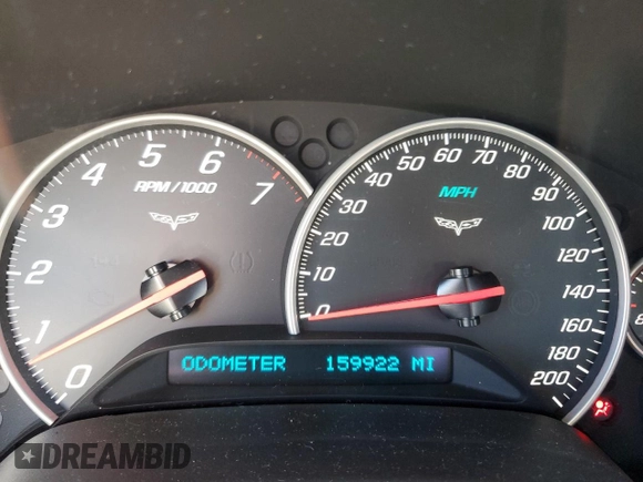 2009 Chevrolet Corvette 3LT z VIN 1G1YY26W695102866, wystawiony jako Copart lot #77631814 z przebiegiem 159 922 mil mil oraz Szkoda całkowita • Salvage title. Historia ofert i sprzedaży dostępna na DreamBid. Obrazek 9.