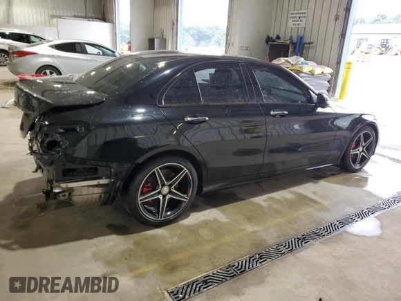 2016 Mercedes-Benz C 450 AMG with VIN 55SWF6EB4GU124353, listed as a Copart auction lot 61835685 with 85,125 mi miles and Salvage title. Bid and sale history available at DreamBid. Image 3.