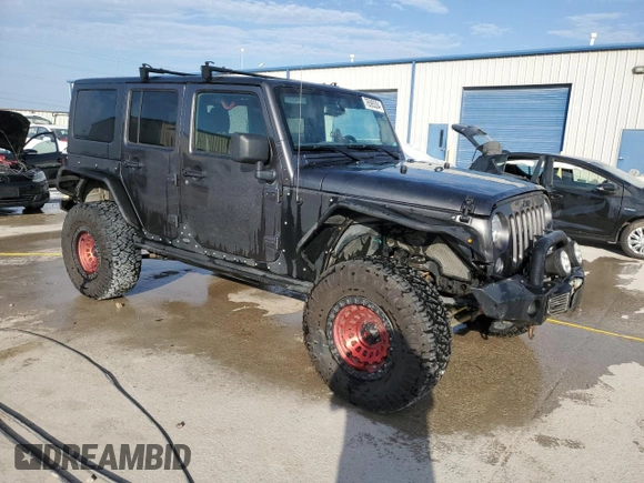 2018 Jeep Wrangler JK Unlimited Sport S with VIN 1C4BJWDG8JL812324, listed as a Copart auction lot 76595354 with 140,013 mi miles and Salvage Title. Bid and sale history available at carsss.com. Image 4.
