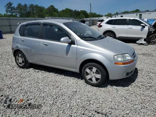 2007 Chevrolet Aveo LS with VIN KL1TD66617B758922, listed as a Copart auction lot 52804665 with 91,639 mi miles and Salvage title. Bid and sale history available at DreamBid. Image 4.
