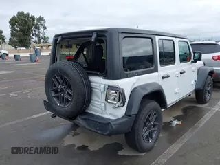 2025 Jeep Wrangler Sport S with VIN 1C4PJXDN0SW524002, listed as a IAAI auction lot 41625940 with 1,924 mi miles and . Bid and sale history available at DreamBid. Image 6.
