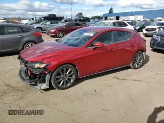 2019 Mazda Mazda3 Hatchback with VIN JM1BPAJM5K1119042, listed as a Copart auction lot 76288354 with 40,257 mi miles and Salvage Title. Bid and sale history available at carsss.com. Image 1.