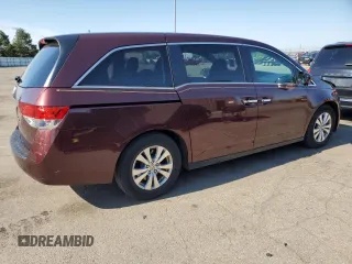 2015 Honda Odyssey EX with VIN 5FNRL5H49FB038016, listed as a Copart auction lot 54004185 with 132,919 mi miles and Salvage Title. Bid and sale history available at DreamBid. Image 3.