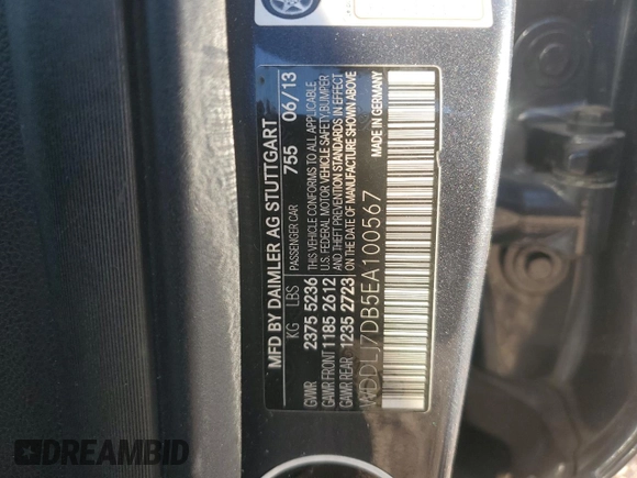 2014 Mercedes-Benz CLS-Class CLS 550 with VIN WDDLJ7DB5EA100567, listed as a Copart auction lot 71791474 with 78,246 mi miles and Salvage Title. Bid and sale history available at carsss.com. Image 14.