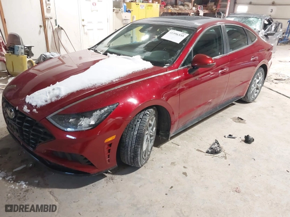 2023 Hyundai Sonata SEL with VIN KMHL14JA2PA276432, listed as a IAAI auction lot 41596335 with 29,222 mi miles. Bid and sale history available at carsss.com. Image 17.