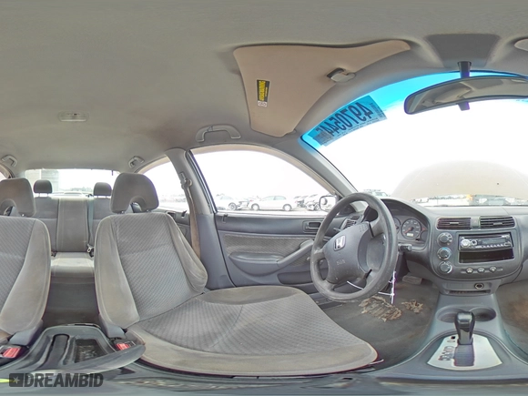 2003 Honda Civic DX with VIN 2HGES161X3H507494, listed as a Copart auction lot 49705445 with 331,819 mi miles and Salvage Title. Bid and sale history available at carsss.com. Image 12.