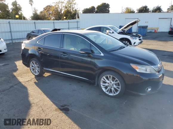 2010 Lexus HS 250h with VIN JTHBB1BA1A2025430, listed as a Copart auction lot 76348384 with 361,121 mi miles and Clean Title. Bid and sale history available at DreamBid. Image 4.
