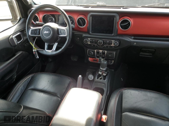 2020 Jeep Gladiator Rubicon with VIN 1C6JJTBG3LL112251, listed as a Copart auction lot 54123125 with Not provided miles and Salvage title. Bid and sale history available at DreamBid. Image 8.